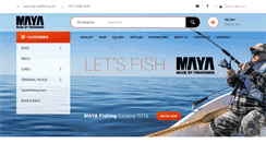 Desktop Screenshot of mayafishing.com